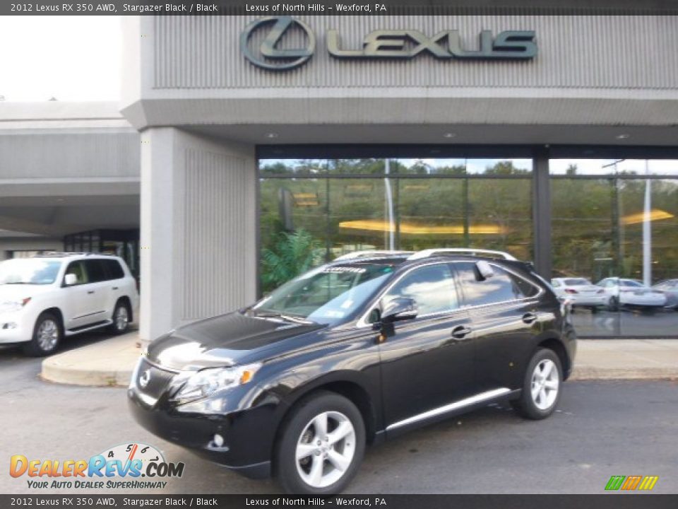 2012 Lexus RX 350 AWD Stargazer Black / Black Photo #1