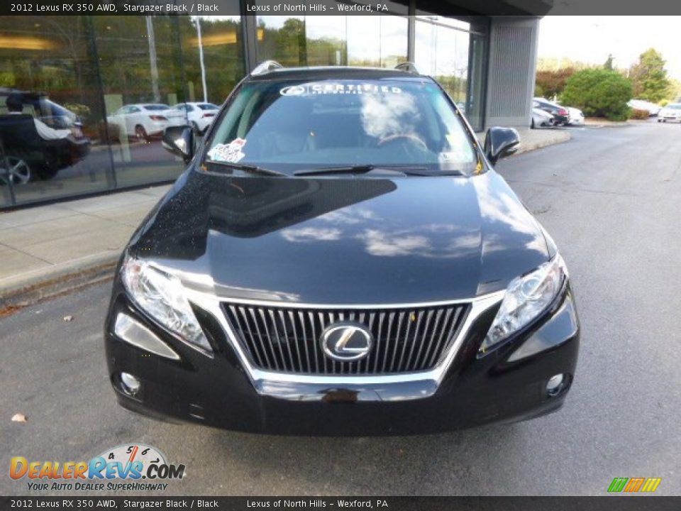 2012 Lexus RX 350 AWD Stargazer Black / Black Photo #2