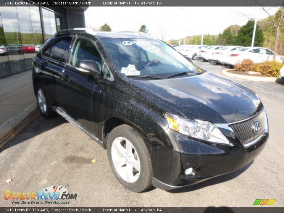 2012 Lexus RX 350 AWD Stargazer Black / Black Photo #3