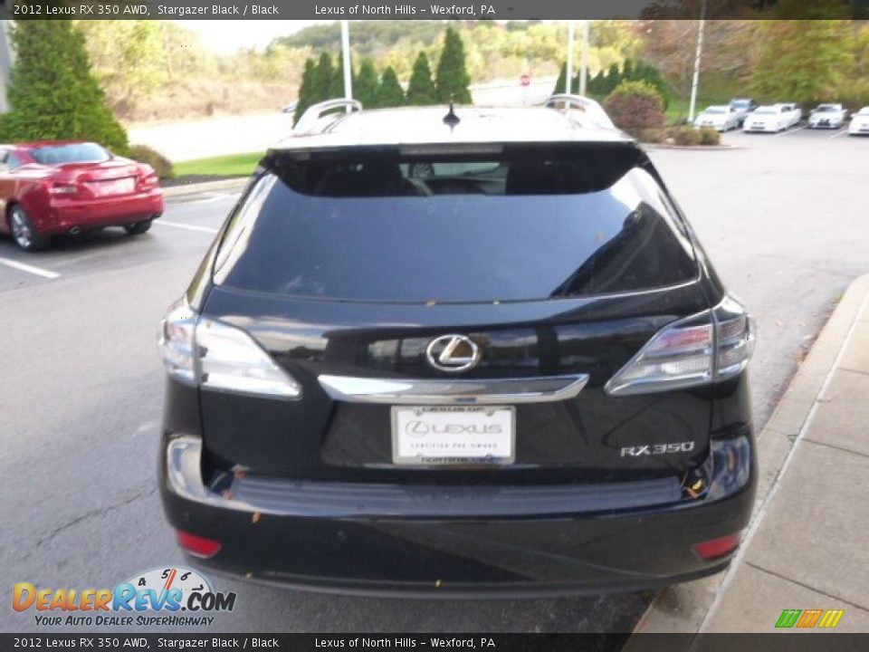 2012 Lexus RX 350 AWD Stargazer Black / Black Photo #6