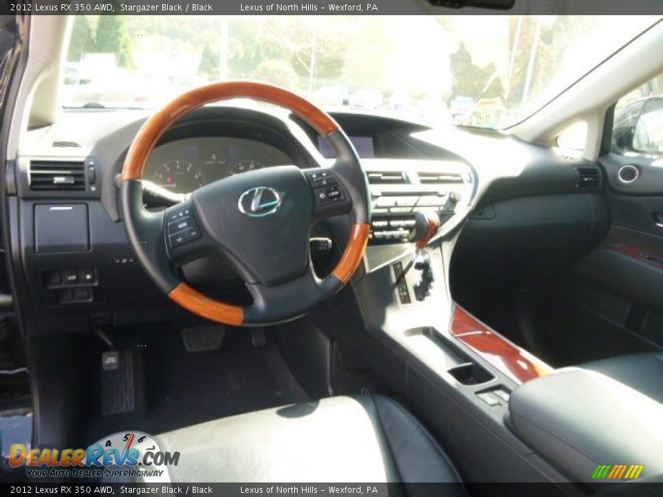 2012 Lexus RX 350 AWD Stargazer Black / Black Photo #12