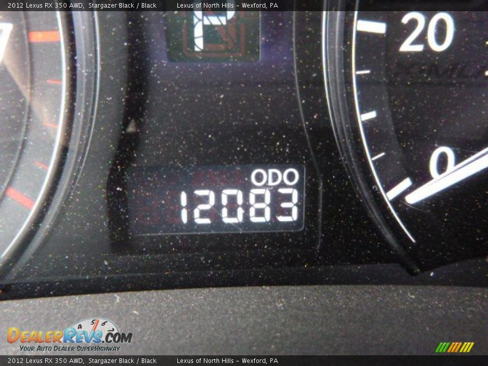 2012 Lexus RX 350 AWD Stargazer Black / Black Photo #19