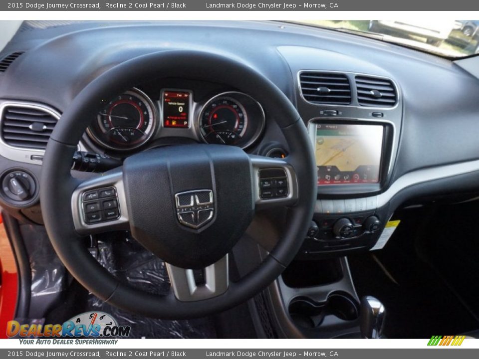 2015 Dodge Journey Crossroad Redline 2 Coat Pearl / Black Photo #7