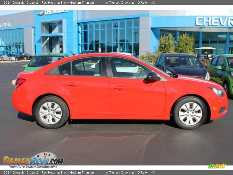 2014 Chevrolet Cruze LS Red Hot / Jet Black/Medium Titanium Photo #1