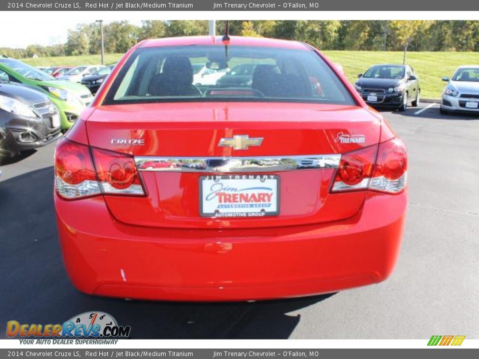2014 Chevrolet Cruze LS Red Hot / Jet Black/Medium Titanium Photo #6