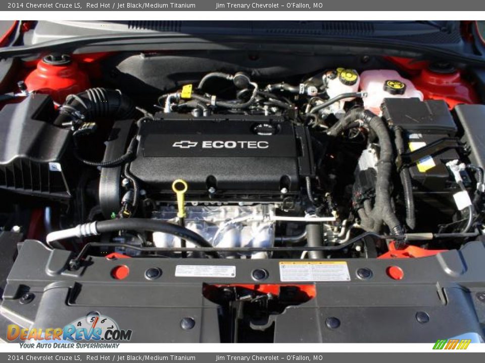 2014 Chevrolet Cruze LS Red Hot / Jet Black/Medium Titanium Photo #7