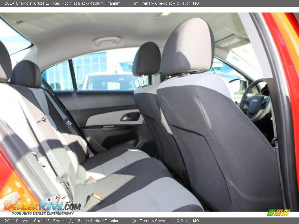 2014 Chevrolet Cruze LS Red Hot / Jet Black/Medium Titanium Photo #9