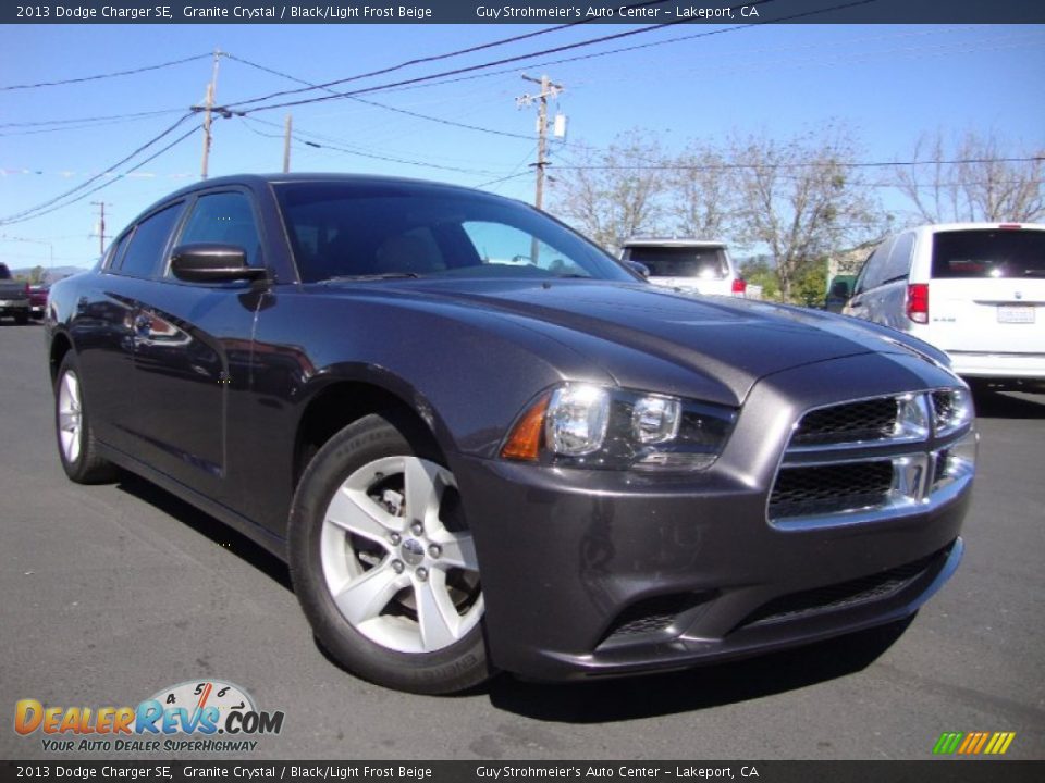 2013 Dodge Charger SE Granite Crystal / Black/Light Frost Beige Photo #1