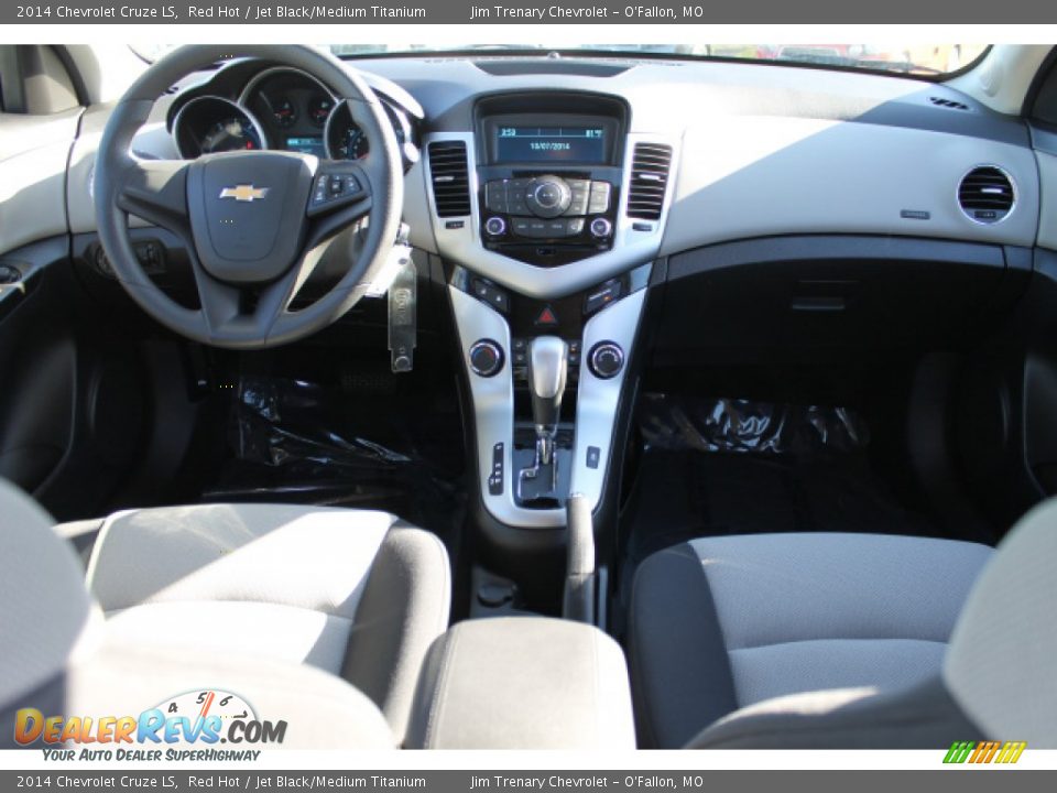 2014 Chevrolet Cruze LS Red Hot / Jet Black/Medium Titanium Photo #10