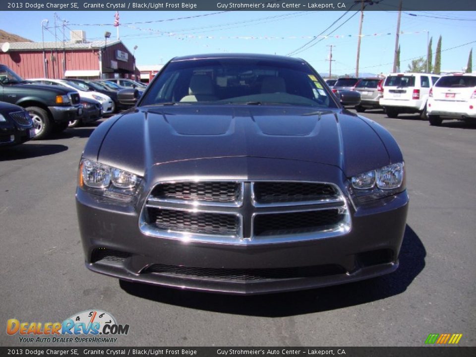2013 Dodge Charger SE Granite Crystal / Black/Light Frost Beige Photo #2
