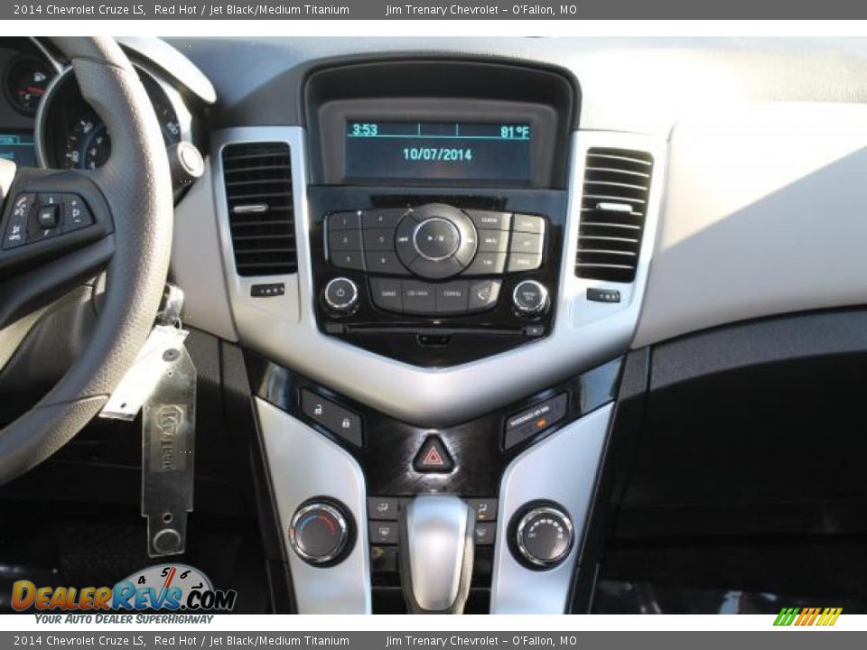 2014 Chevrolet Cruze LS Red Hot / Jet Black/Medium Titanium Photo #12