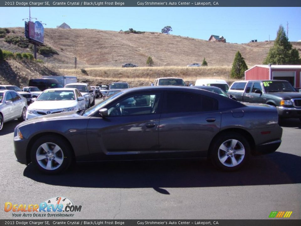 2013 Dodge Charger SE Granite Crystal / Black/Light Frost Beige Photo #4