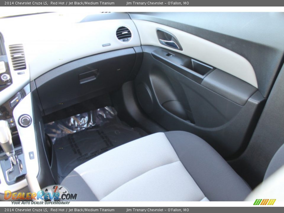 2014 Chevrolet Cruze LS Red Hot / Jet Black/Medium Titanium Photo #13