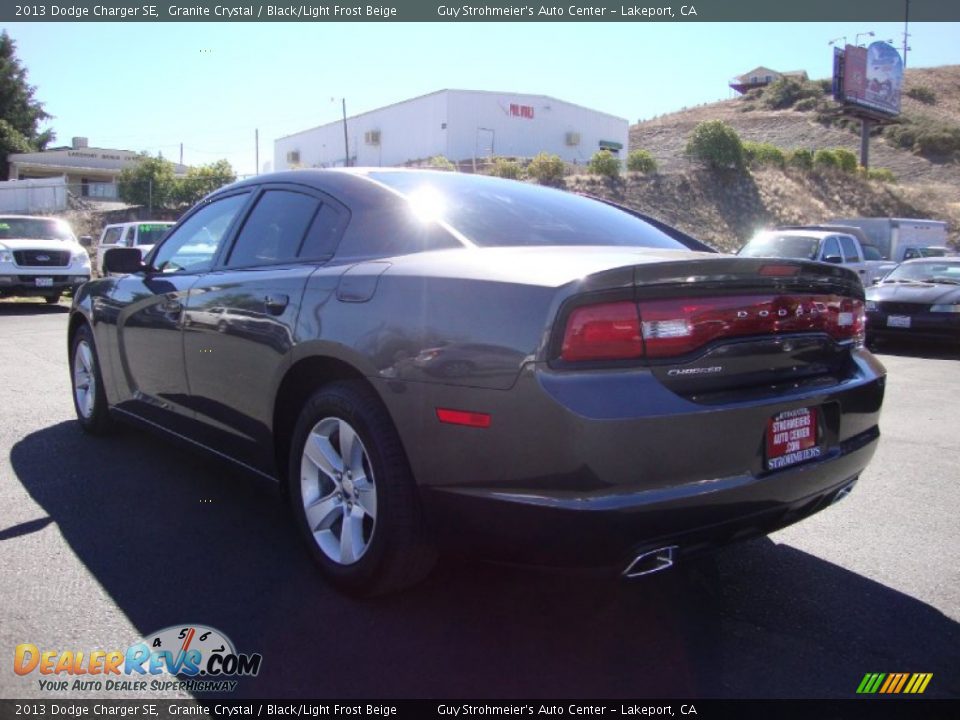 2013 Dodge Charger SE Granite Crystal / Black/Light Frost Beige Photo #5