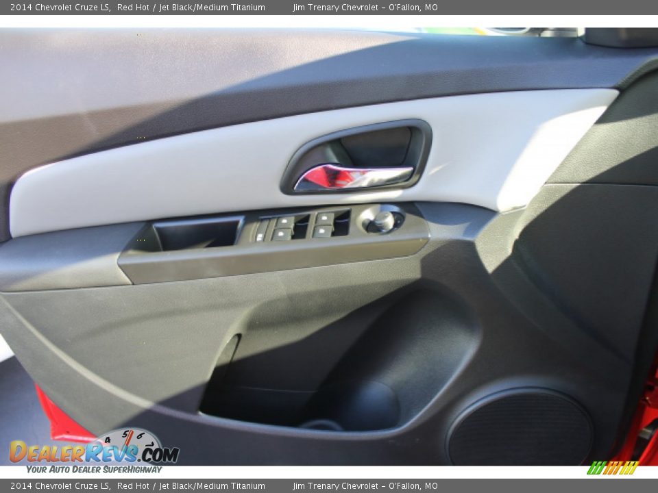 2014 Chevrolet Cruze LS Red Hot / Jet Black/Medium Titanium Photo #15