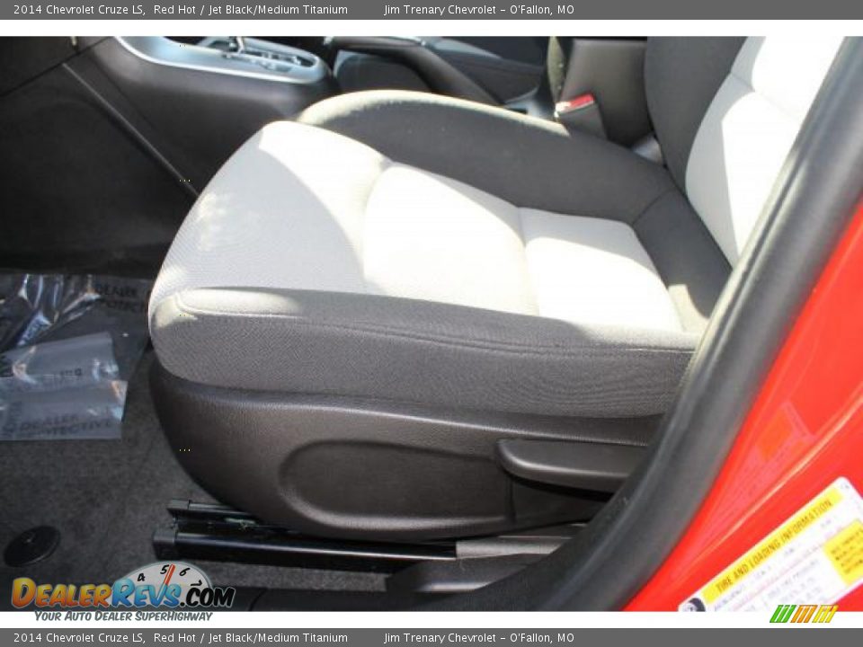 2014 Chevrolet Cruze LS Red Hot / Jet Black/Medium Titanium Photo #16