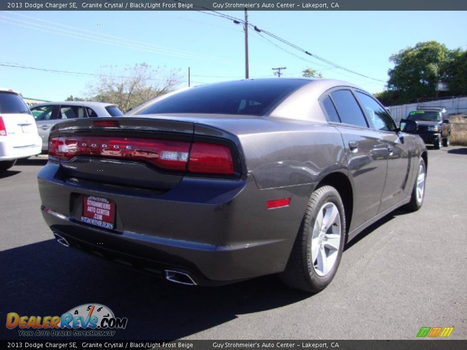 2013 Dodge Charger SE Granite Crystal / Black/Light Frost Beige Photo #7