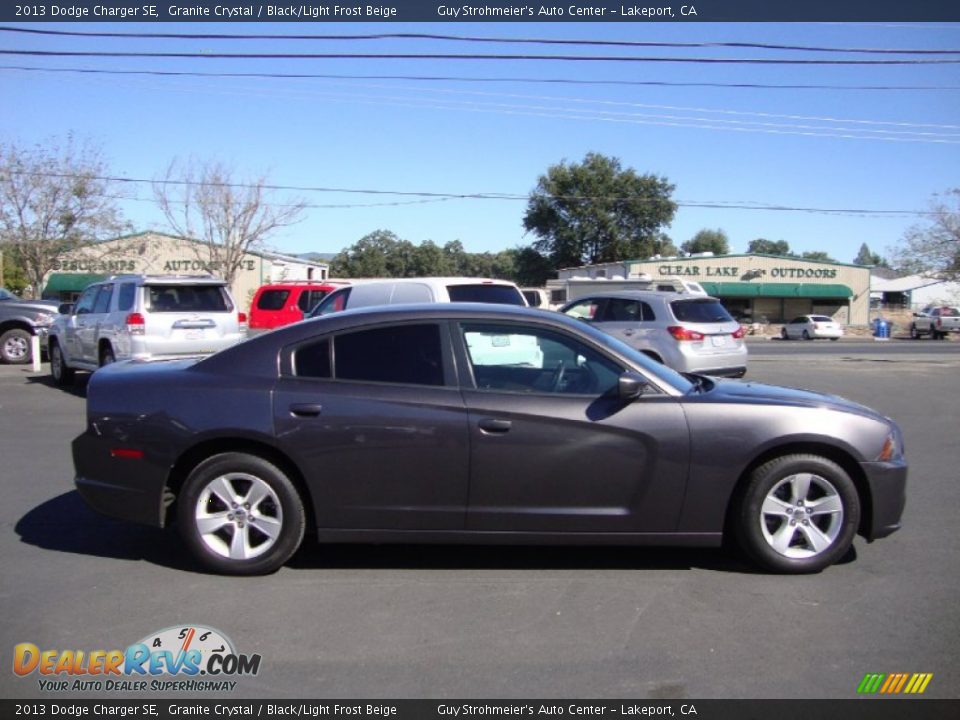 2013 Dodge Charger SE Granite Crystal / Black/Light Frost Beige Photo #8