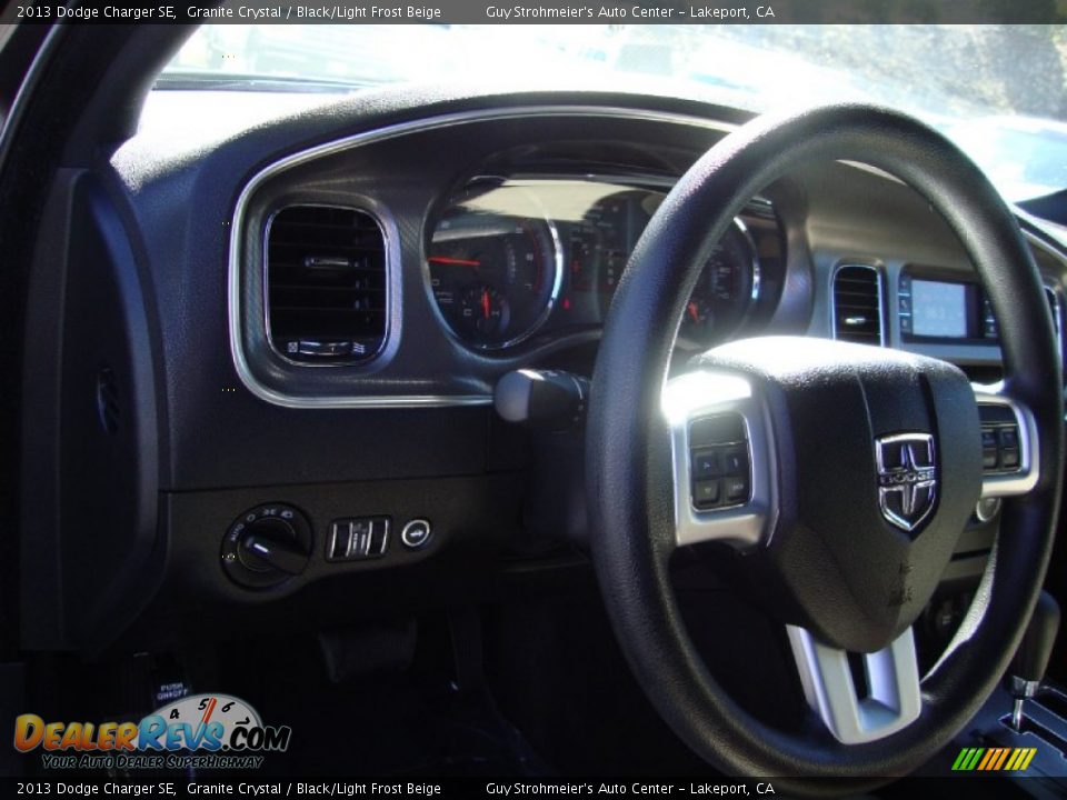 2013 Dodge Charger SE Granite Crystal / Black/Light Frost Beige Photo #11