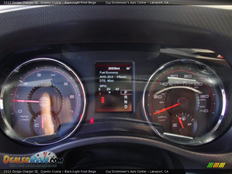 2013 Dodge Charger SE Granite Crystal / Black/Light Frost Beige Photo #12