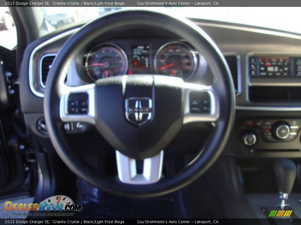 2013 Dodge Charger SE Granite Crystal / Black/Light Frost Beige Photo #13