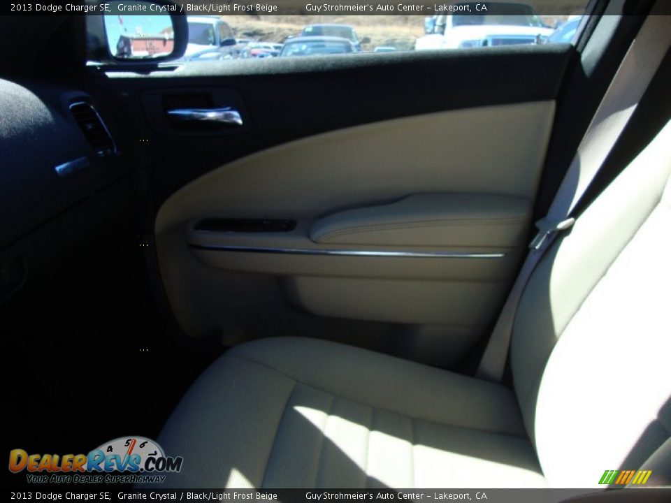 2013 Dodge Charger SE Granite Crystal / Black/Light Frost Beige Photo #16