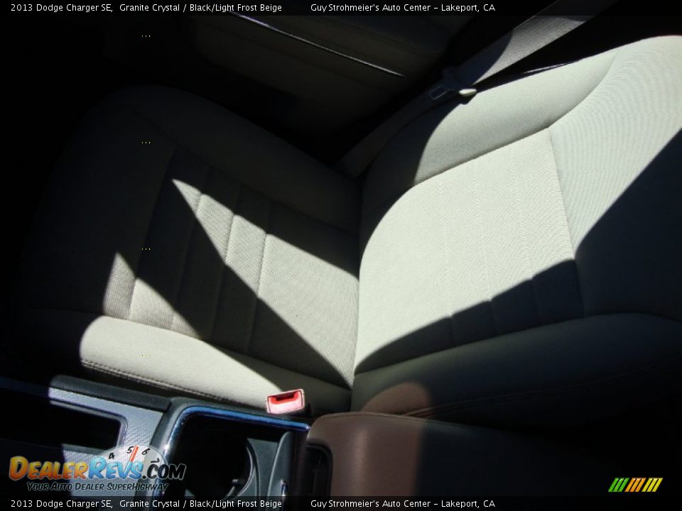 2013 Dodge Charger SE Granite Crystal / Black/Light Frost Beige Photo #17