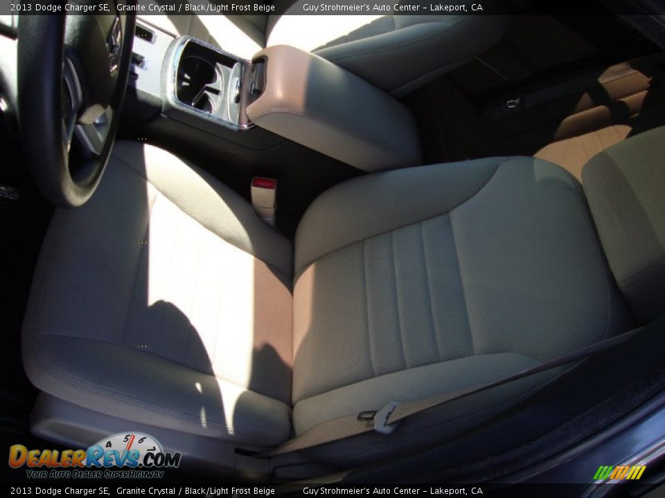 2013 Dodge Charger SE Granite Crystal / Black/Light Frost Beige Photo #19