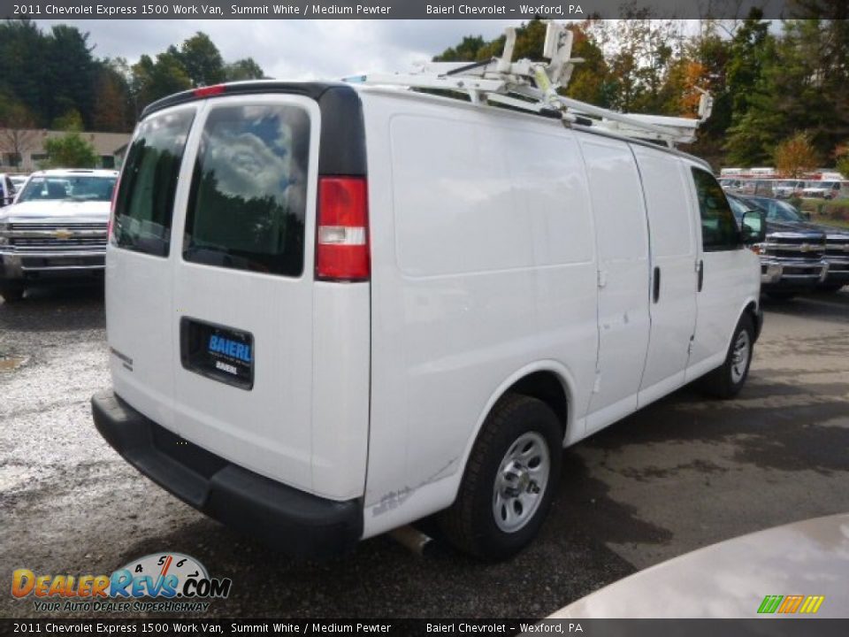 2011 Chevrolet Express 1500 Work Van Summit White / Medium Pewter Photo #6