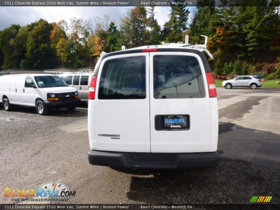 2011 Chevrolet Express 1500 Work Van Summit White / Medium Pewter Photo #7