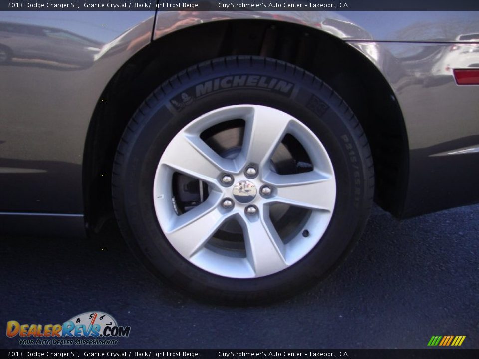 2013 Dodge Charger SE Granite Crystal / Black/Light Frost Beige Photo #25