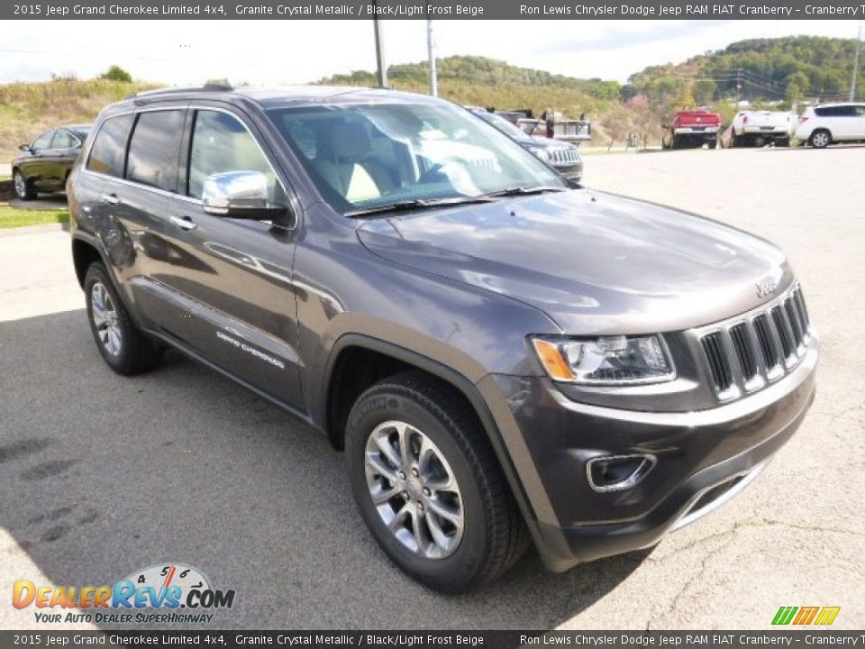 2015 Jeep Grand Cherokee Limited 4x4 Granite Crystal Metallic / Black/Light Frost Beige Photo #2