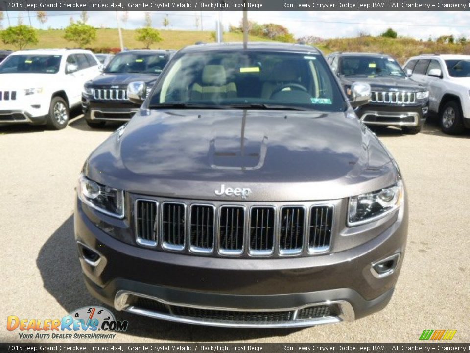2015 Jeep Grand Cherokee Limited 4x4 Granite Crystal Metallic / Black/Light Frost Beige Photo #3