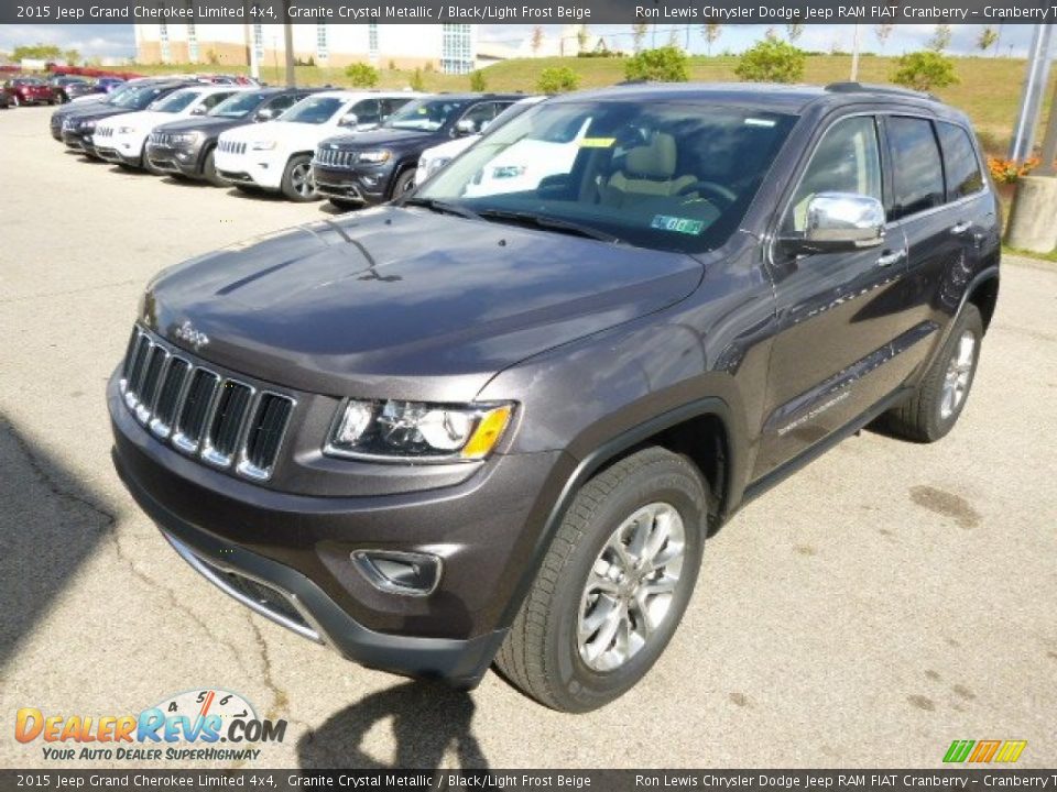 2015 Jeep Grand Cherokee Limited 4x4 Granite Crystal Metallic / Black/Light Frost Beige Photo #4