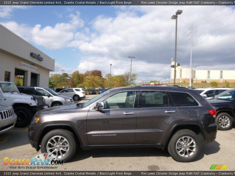 2015 Jeep Grand Cherokee Limited 4x4 Granite Crystal Metallic / Black/Light Frost Beige Photo #5