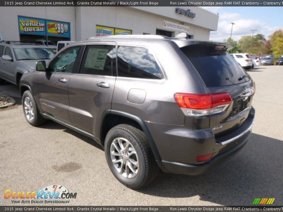 2015 Jeep Grand Cherokee Limited 4x4 Granite Crystal Metallic / Black/Light Frost Beige Photo #6