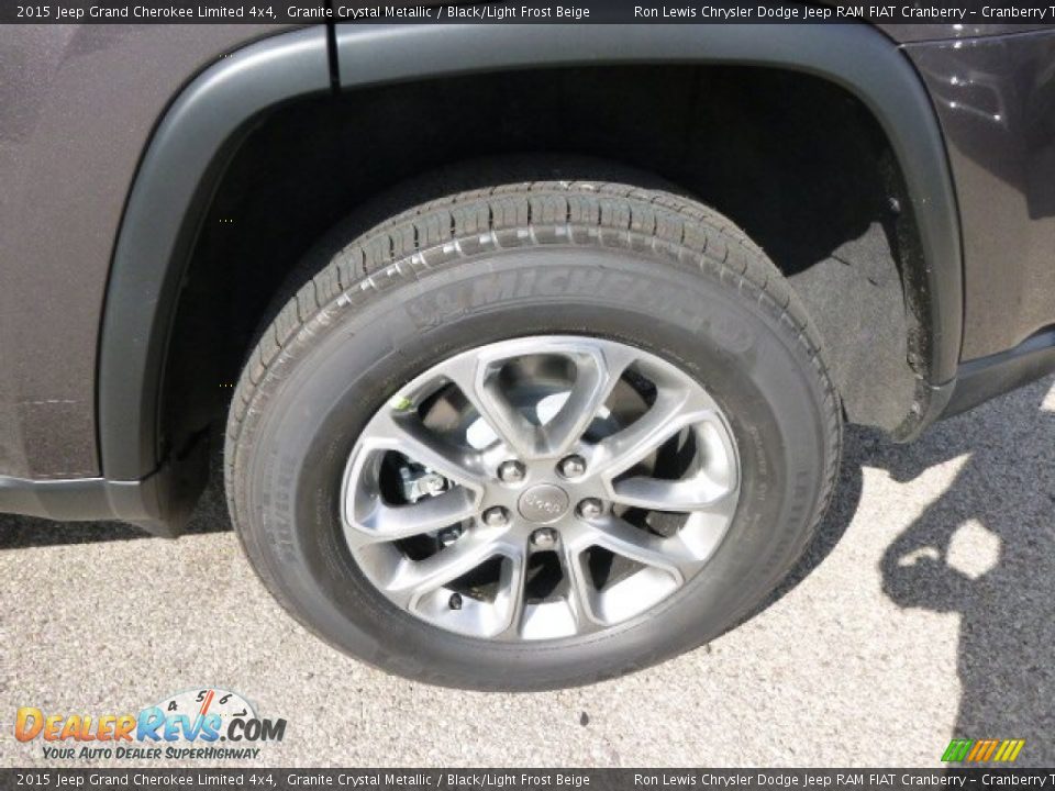 2015 Jeep Grand Cherokee Limited 4x4 Granite Crystal Metallic / Black/Light Frost Beige Photo #9
