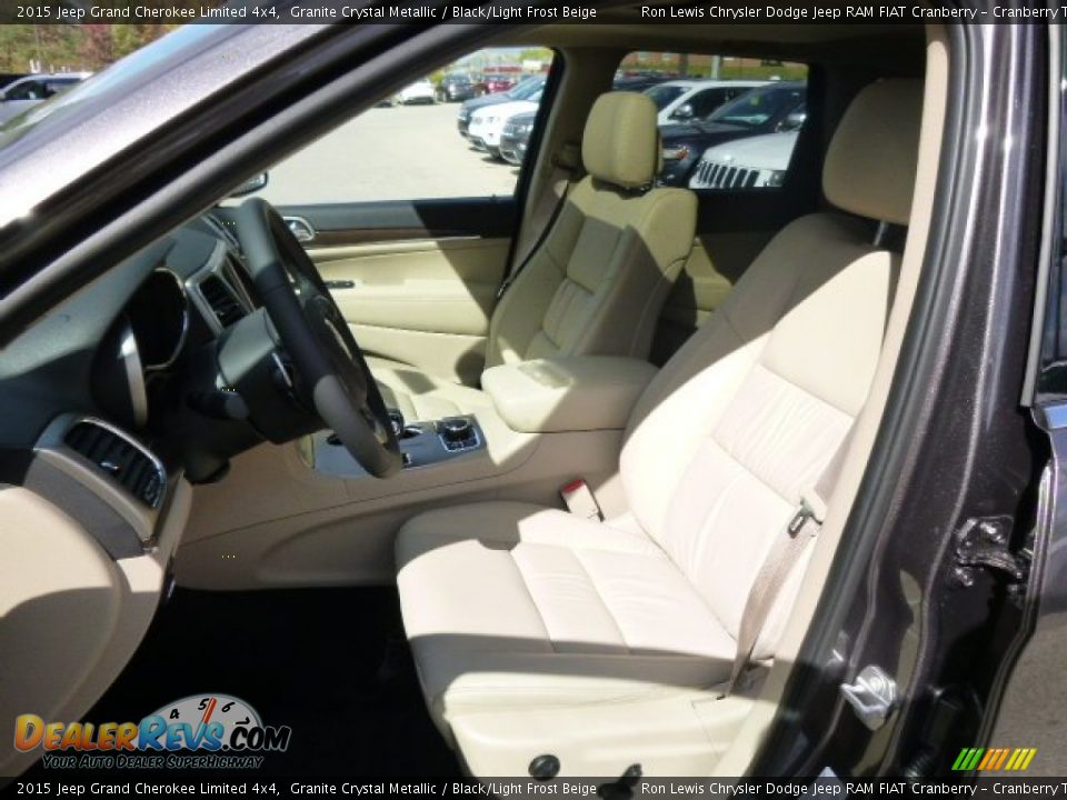 2015 Jeep Grand Cherokee Limited 4x4 Granite Crystal Metallic / Black/Light Frost Beige Photo #10