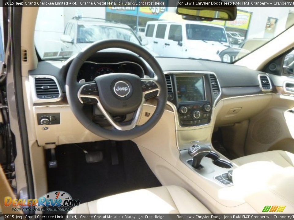2015 Jeep Grand Cherokee Limited 4x4 Granite Crystal Metallic / Black/Light Frost Beige Photo #12