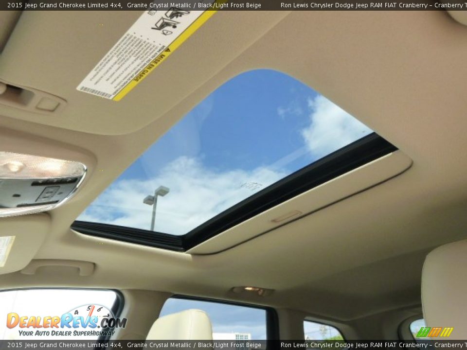 2015 Jeep Grand Cherokee Limited 4x4 Granite Crystal Metallic / Black/Light Frost Beige Photo #13