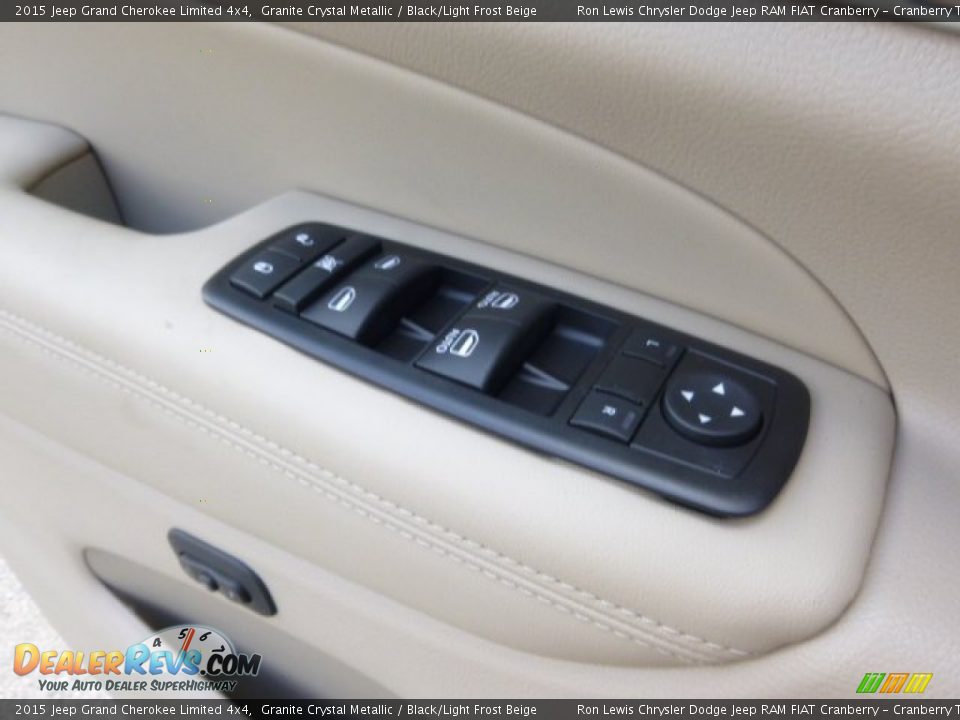 2015 Jeep Grand Cherokee Limited 4x4 Granite Crystal Metallic / Black/Light Frost Beige Photo #18