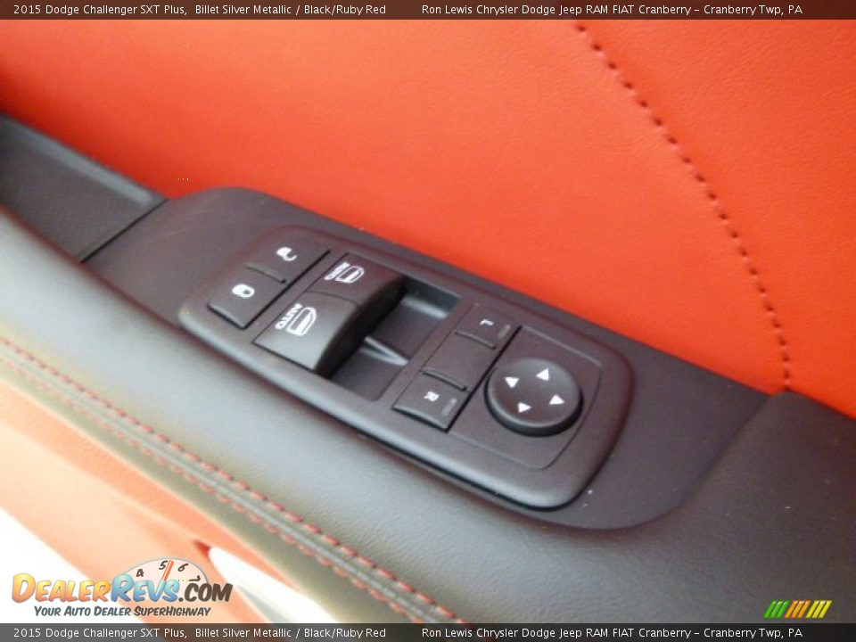2015 Dodge Challenger SXT Plus Billet Silver Metallic / Black/Ruby Red Photo #18