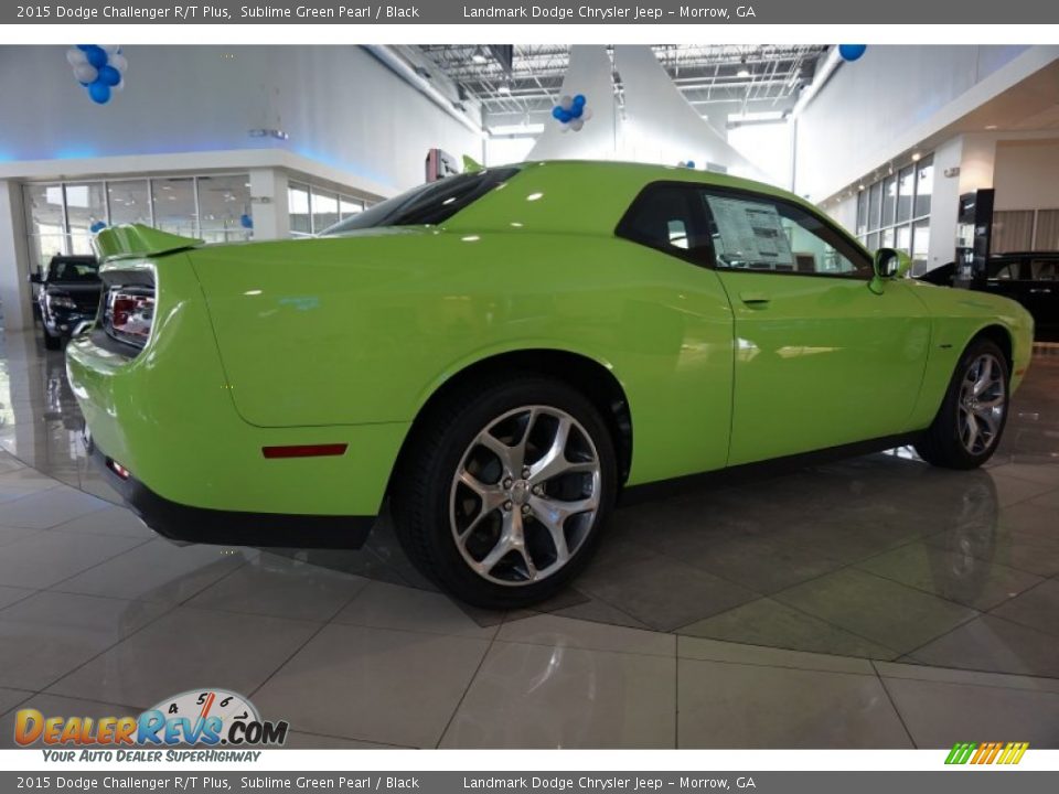 2015 Dodge Challenger R/T Plus Sublime Green Pearl / Black Photo #3