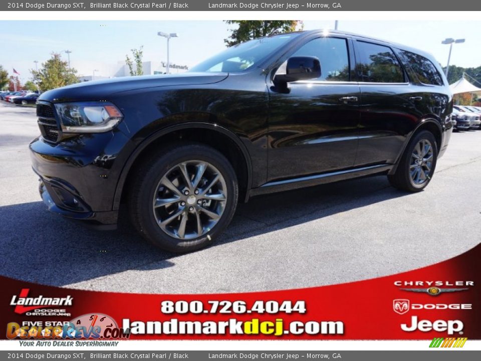 2014 Dodge Durango SXT Brilliant Black Crystal Pearl / Black Photo #1