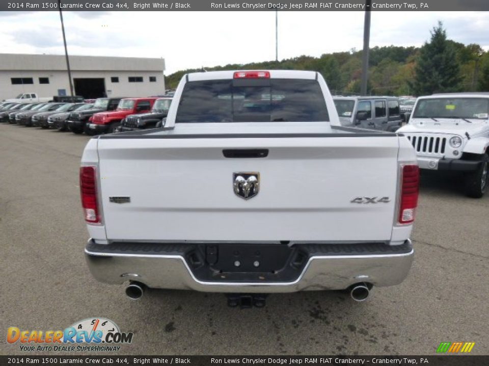 2014 Ram 1500 Laramie Crew Cab 4x4 Bright White / Black Photo #7