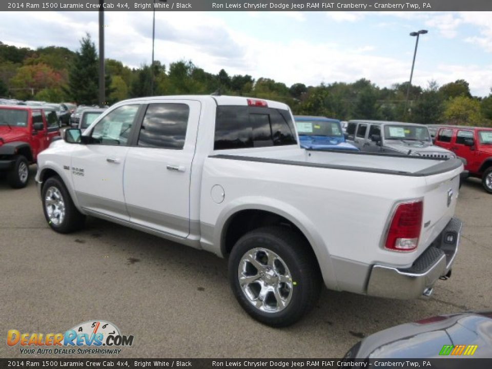 2014 Ram 1500 Laramie Crew Cab 4x4 Bright White / Black Photo #8