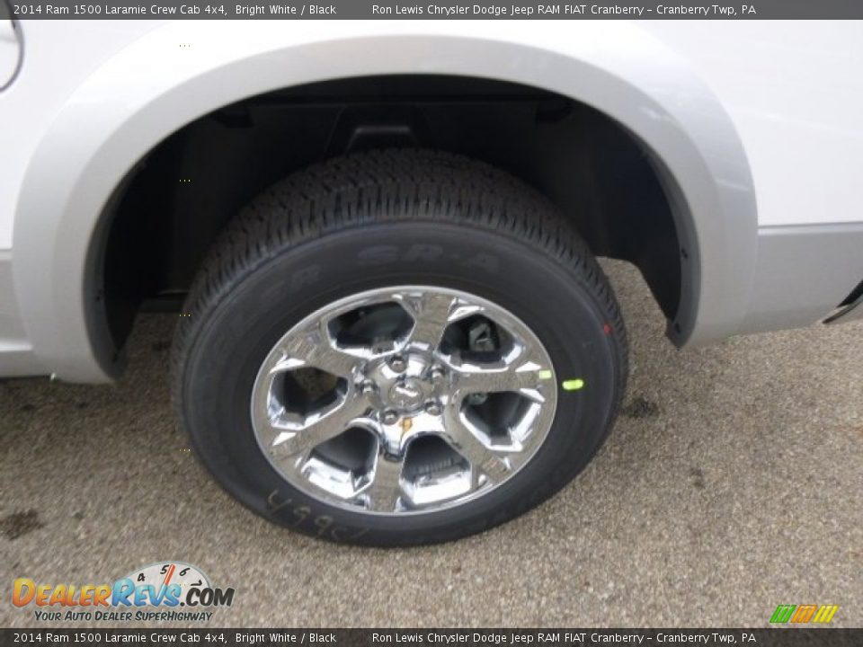 2014 Ram 1500 Laramie Crew Cab 4x4 Bright White / Black Photo #9