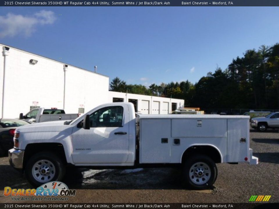 2015 Chevrolet Silverado 3500HD WT Regular Cab 4x4 Utility Summit White / Jet Black/Dark Ash Photo #1