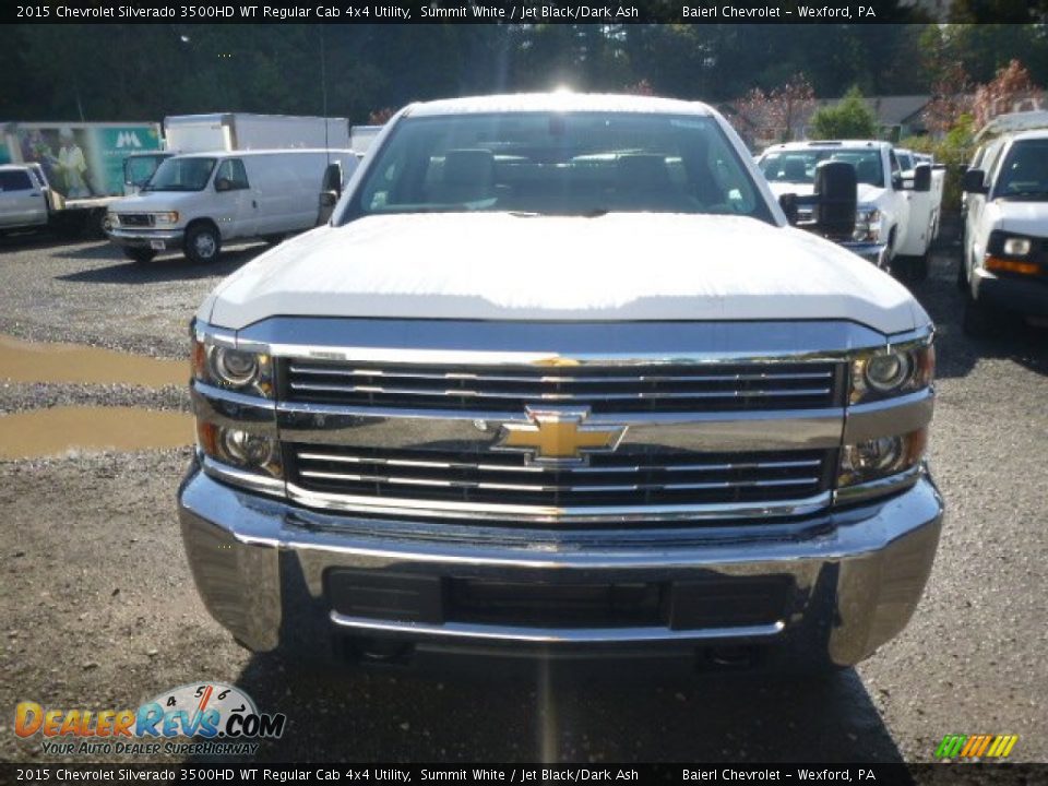 2015 Chevrolet Silverado 3500HD WT Regular Cab 4x4 Utility Summit White / Jet Black/Dark Ash Photo #3