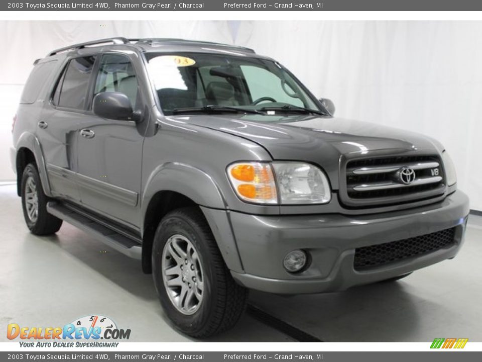 2003 Toyota Sequoia Limited 4WD Phantom Gray Pearl / Charcoal Photo #4